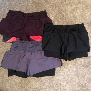 3 Large Champion gym shorts